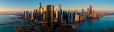 Blick auf Chicago Panorama