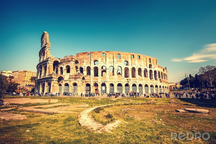 Fototapete Blick auf das römische Kolosseum