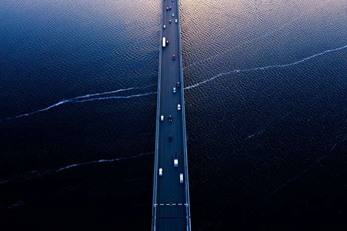 Fototapete Blick auf die Brücke über Tasmanien