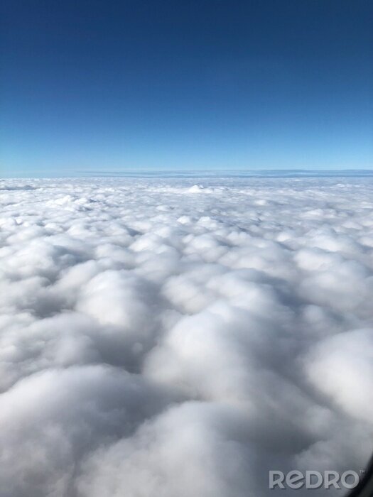 Fototapete Blick auf die Wolken