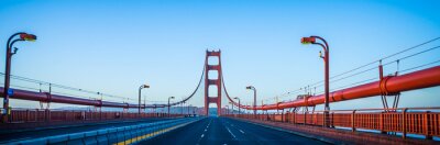 Fototapete Blick auf Golden Gate Bridge von der Straße aus