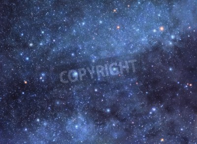 Fototapete Blick auf Himmel mit Sternen bei Nacht