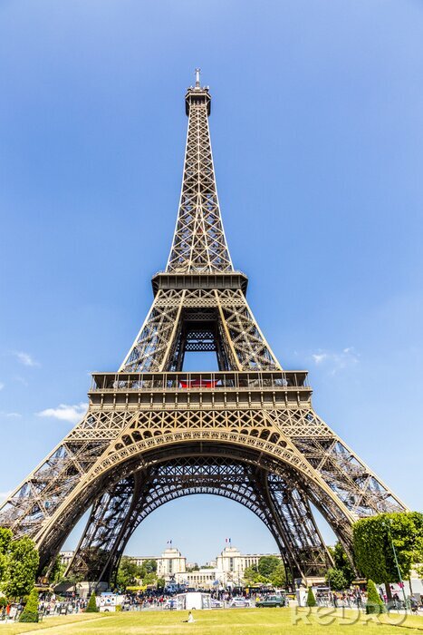 Fototapete Blick auf Pariser Eiffelturm
