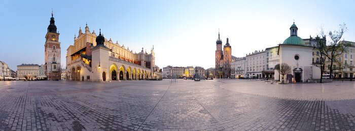 Fototapete Blick auf Skyline von Krakau
