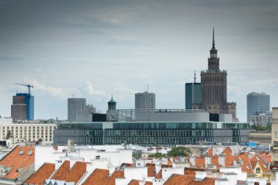 Fototapete Blick auf Warschau