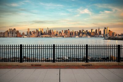 Fototapete Blick auf Wolkenkratzer in New York City