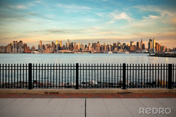 Fototapete Blick auf Wolkenkratzer in New York City