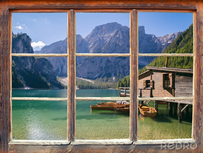 Fototapete Blick aus dem Fenster