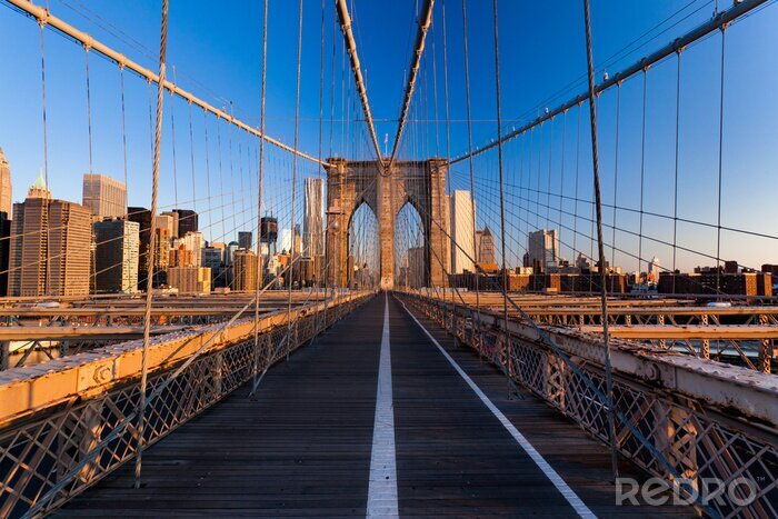 Fototapete Blick von der Brooklyn Bridge