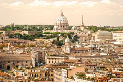 Blick von oben auf Rom