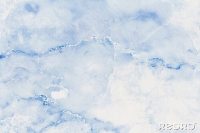 Fototapete Blue pastel marble texture background in natural patterns with high resolution detailed structure bright and luxurious, seamless pattern of tile stone floor.
