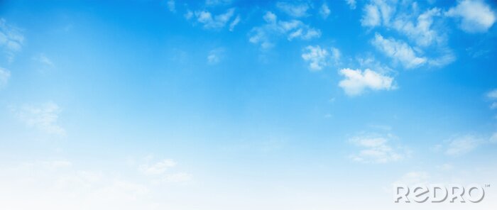 Fototapete Blue sky with white cloud background