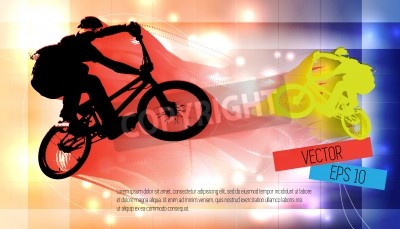 Fototapete BMX-Radfahrer