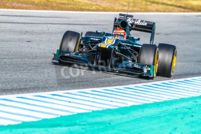 Fototapete Bolid auf der Rennstrecke