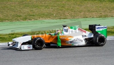 Fototapete Bolid auf der Rennstrecke der Formel 1