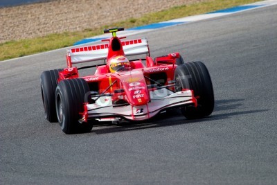 Fototapete Bolid auf der Rennstrecke Formel 1