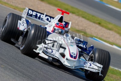 Fototapete Bolid von Robert Kubica Formel 1