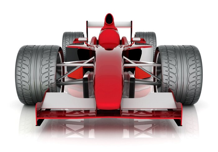 Fototapete Bolid von vorne gesehen