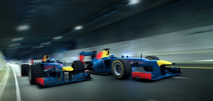 Fototapete Boliden im Tunnel