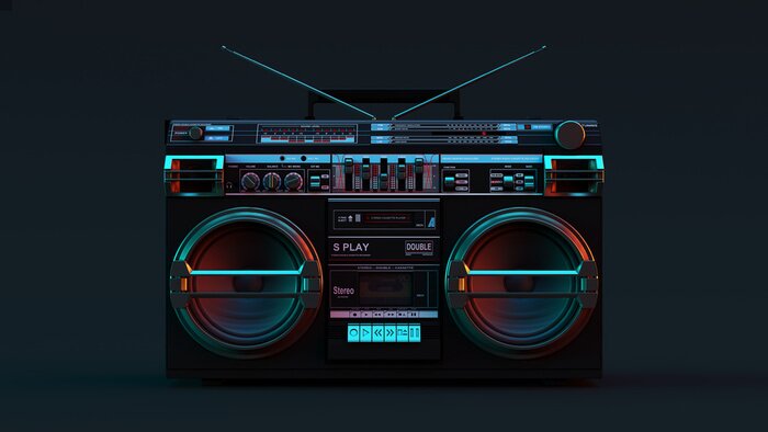 Fototapete Boombox