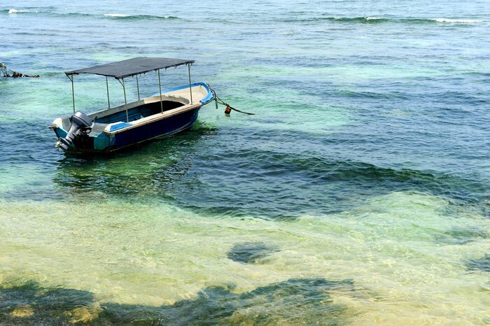 Fototapete Boot vertäut