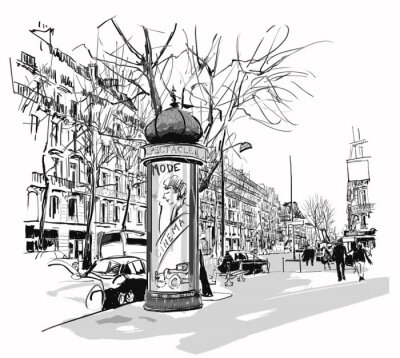 Boulevard in Paris