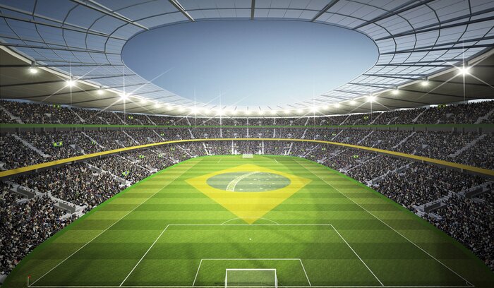Fototapete Brasilianisches Fußballstadion