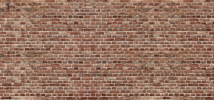 Fototapete Braun-beige Backsteinmauer
