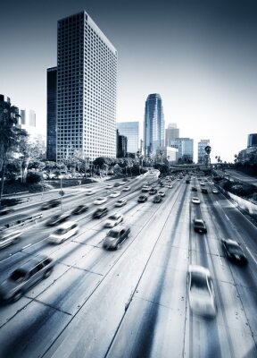 Fototapete Breite Autobahn in Los Angeles