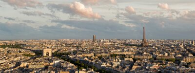 Breiter Blick auf Paris