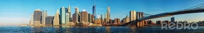Fototapete Breites Panorama von New York City