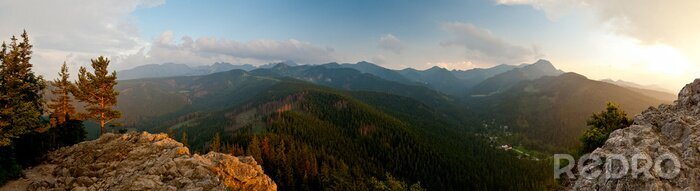 Fototapete Breitwand-Landschaft mit Tatra