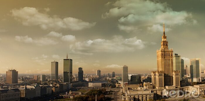 Fototapete Breitwand-Landschaft von Warschau