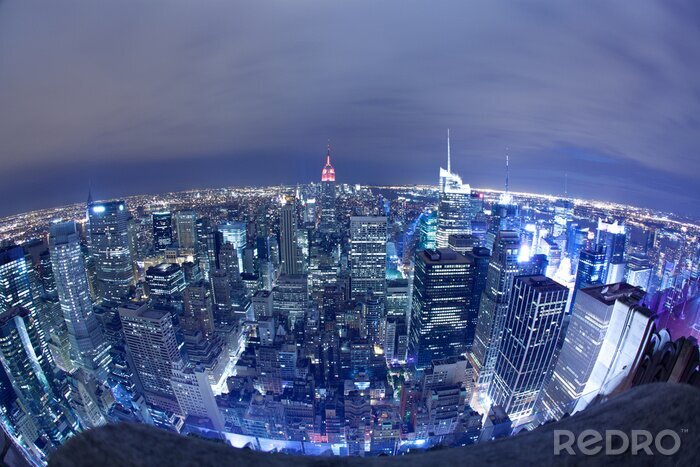 Fototapete Breitwand-Postkarte von New York City