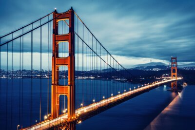 Breitwandblick auf Golden Gate Bridge