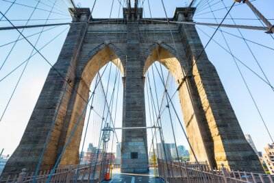 Fototapete Brooklyn Bridge und Seile
