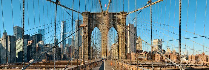 Fototapete Brücke auf Manhattan