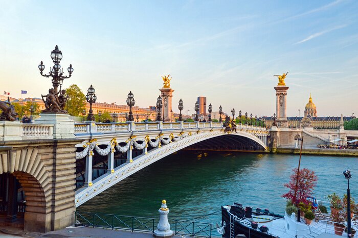 Fototapete Brücke im Zentrum von Paris