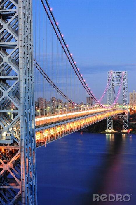 Fototapete Brücke in der großen Stadt