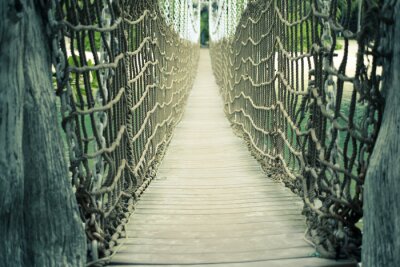 Fototapete Brücke mit Leinen 3d