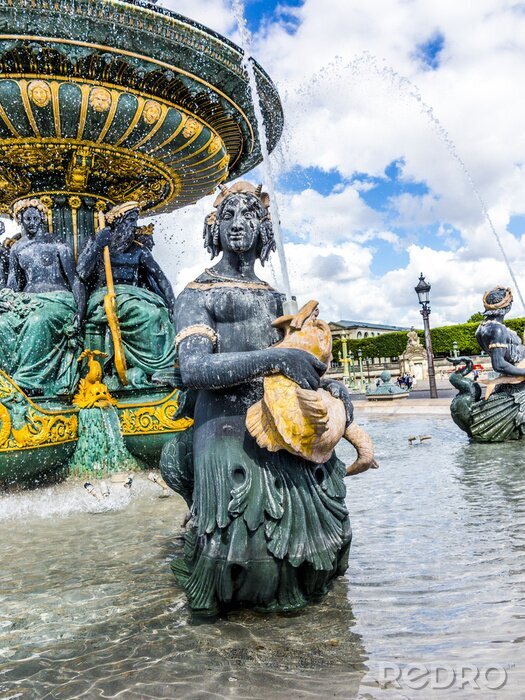 Fototapete Brunnen in Paris