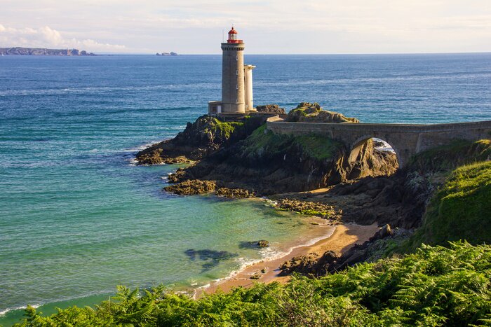 Fototapete Bucht mit Leuchtturm