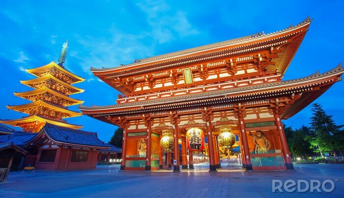 Fototapete Buddhistischer Tempel in Tokio