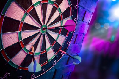 Fototapete Bunte Dartscheibe