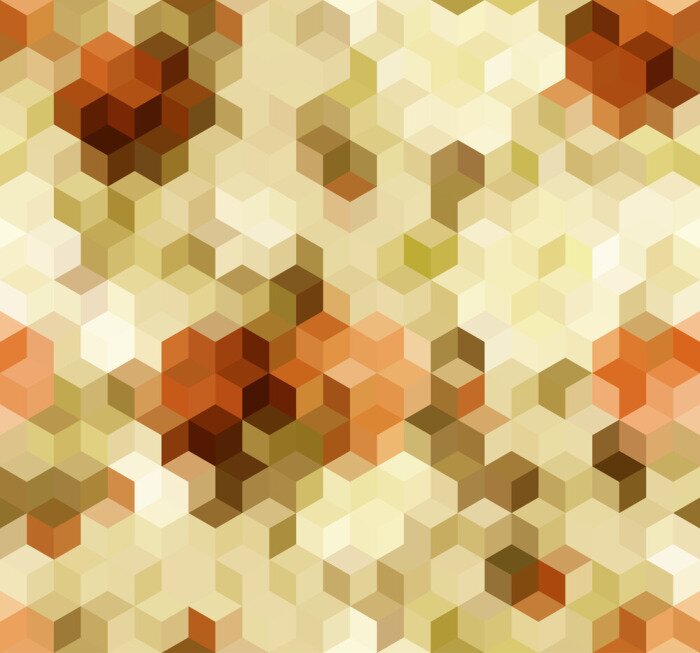 Fototapete Bunte durchsichtbare 3D Hexagone