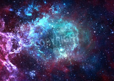 Fototapete Bunte Galaxie