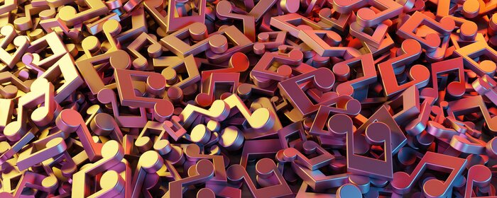 Fototapete Bunte Noten