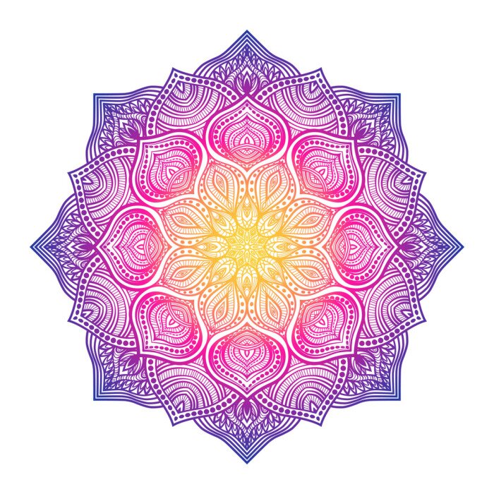 Fototapete Bunte orientalische Blume