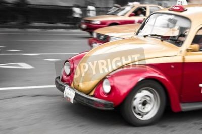 Fototapete Bunte Taxis in Mexiko-Stadt