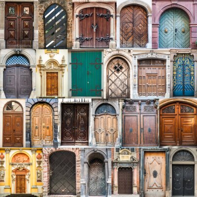 Fototapete Bunte türen